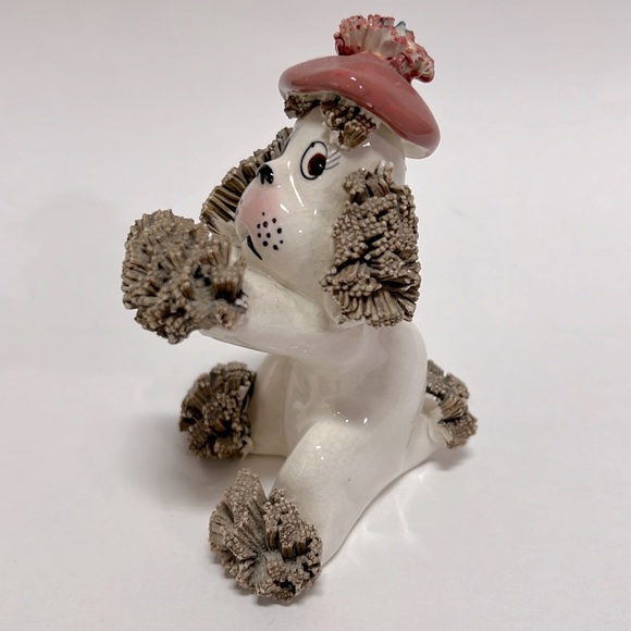 Vintage Wales 1950’s Porcelain Spaghetti Poodle made in Japan Figurine. - Picture 2 of 10
